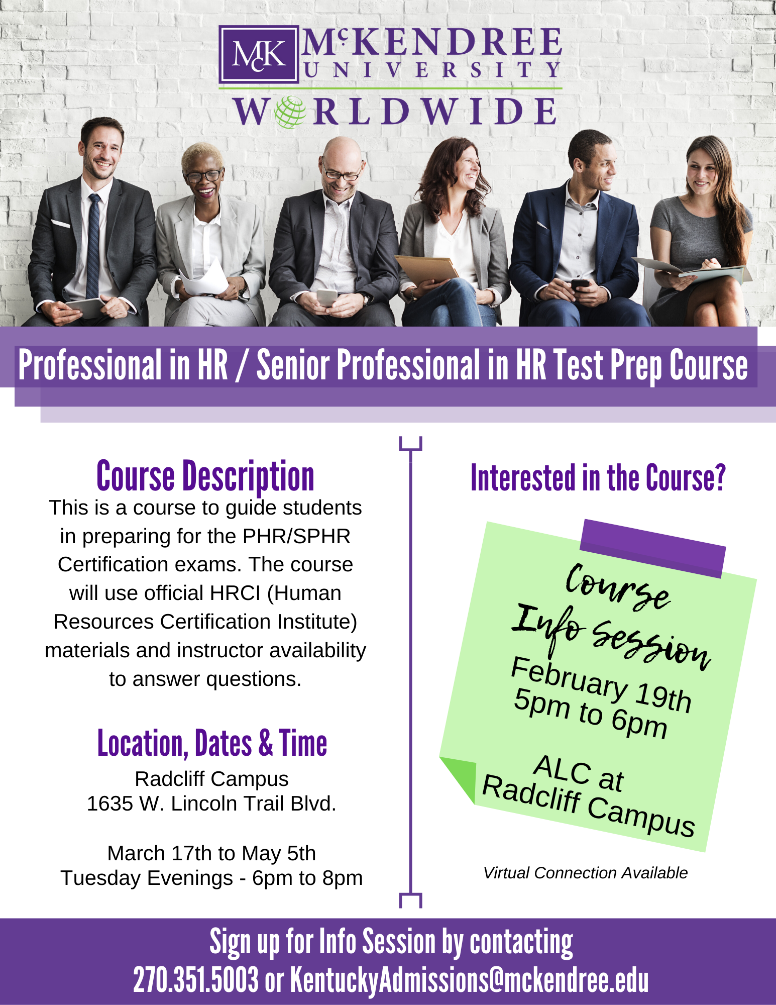 PHR/SPHR PREP COURSE INFO SESSION Hardin County Chamber of Commerce